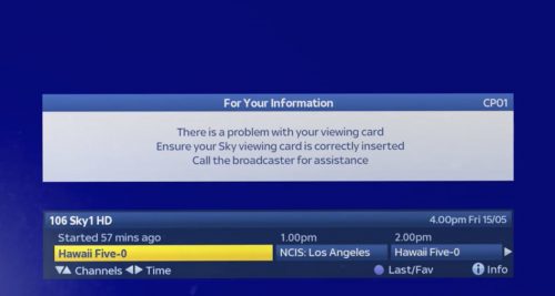 How to fix Sky viewing card problems | Sky Cards - Is There A Problem With Sky Tv Today