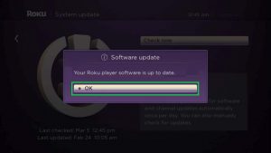 Roku Software Updated